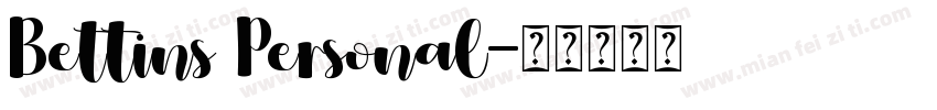 Bettins Personal字体转换